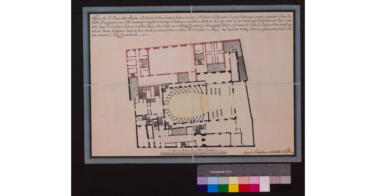 Pianta del Regio Teatro della Pergola