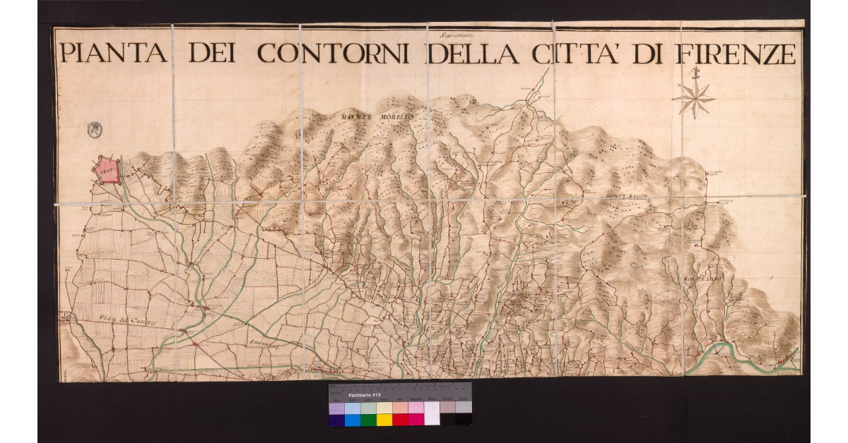 Pianta dei contorni della città di Firenze