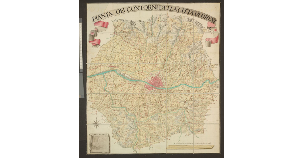 Pianta dei contorni della Città di Firenze