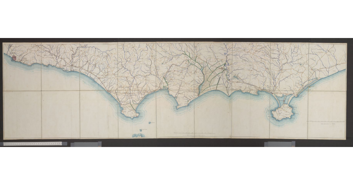 [Pianta del litorale da Livorno al confine meridionale della Toscana]