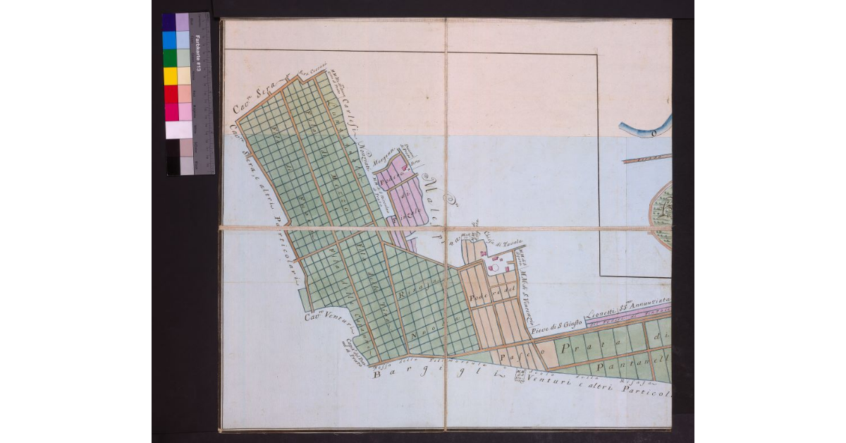 Pianta della Fattoria delle Cascine, e del Poggio a Caiano di SAR