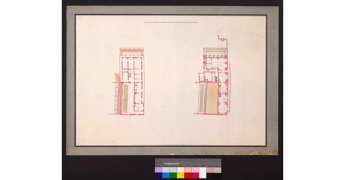 Piante della casa di abitazione del giardiniere