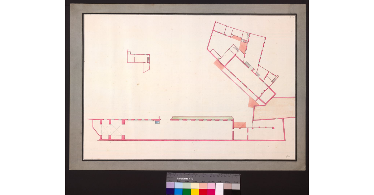 Pianta del piano superiore delle fabbriche contigue alla Porta detta d’Annalena