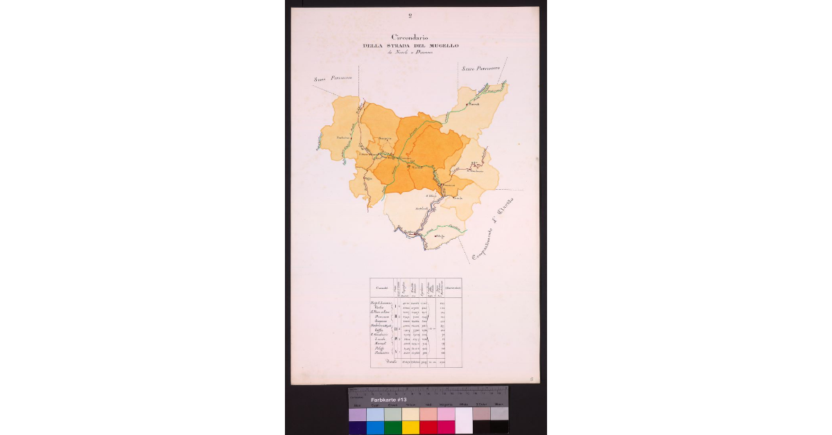 Circondario della Strada del Mugello da Novoli a Dicomano