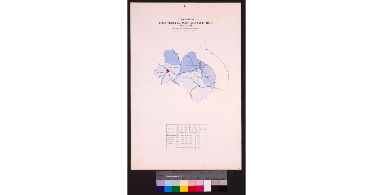 Circondario della Strada da Levane alla Val di Biena Sezione II dal confine del Compartimento Aretino fino ai pressi del Ponte di Grillo