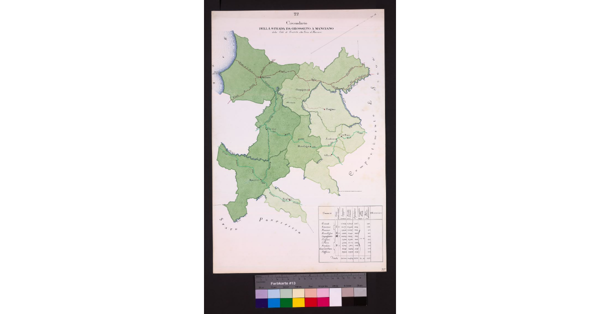 Circondario della Strada Traversa da Grosseto a Manciano dalla Città di Grosseto alla Terra di Manciano
