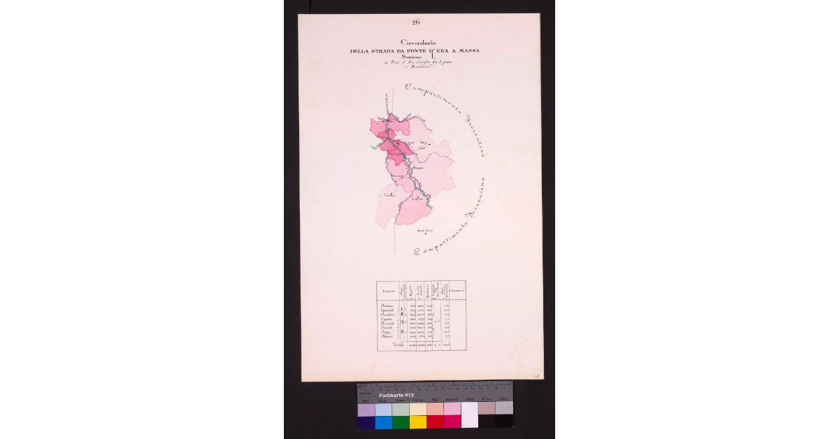 Circondario della Strada da Ponte d'Era a Massa Sezione I da Ponte d'Era al confine fra Lajatico e Montecatini