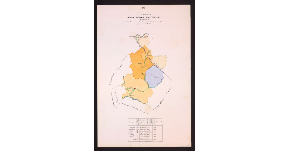 Circondario della Strada Volterrana Sezione II da Castel Fiorentino alla Provinciale da Siena a Volterra presso il Rastrello