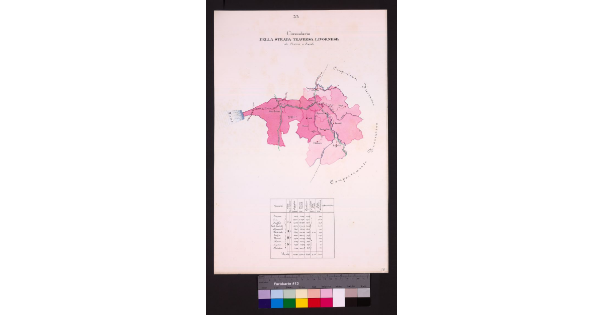 Circondario della Strada Traversa Livornese da Ponsacco a Vicarello