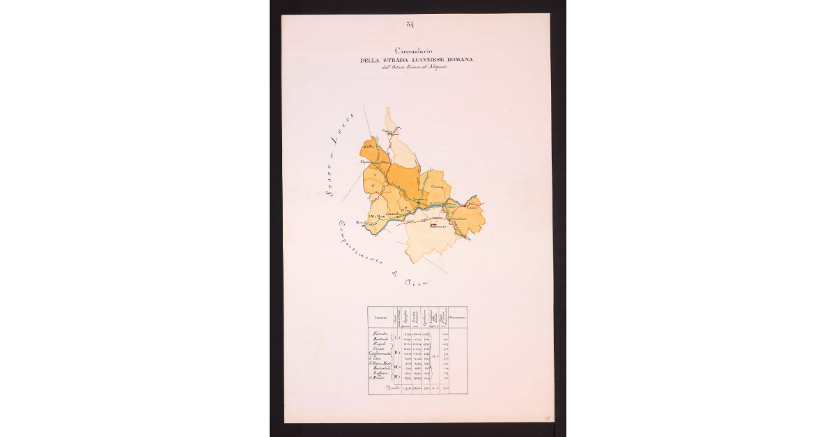 Circondario della Strada Lucchese Romana dall'Osteria Bianca all'Altopascio