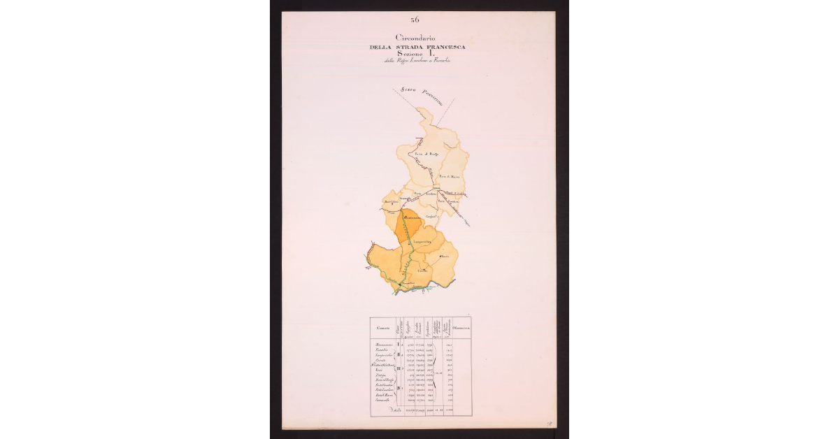 Circondario della Strada Francesca Sezione I dalla Regia Lucchese a Fucecchio