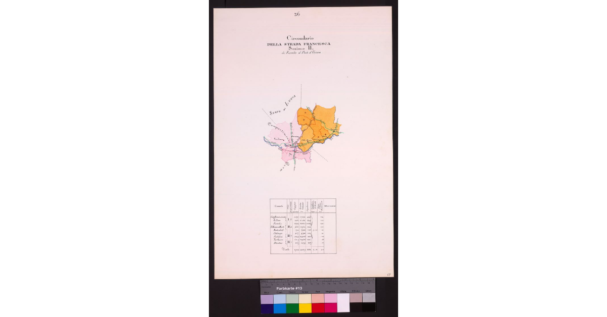 Circondario della Strada Francesca Sezione II da Fucecchio al Ponte d'Usciana