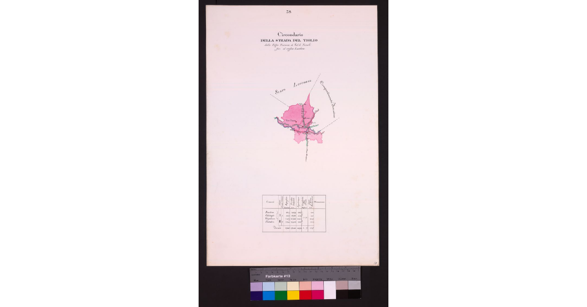 Circondario della Strada del Tiglio dalla Regia Traversa di Valdinievole fino al confine Lucchese
