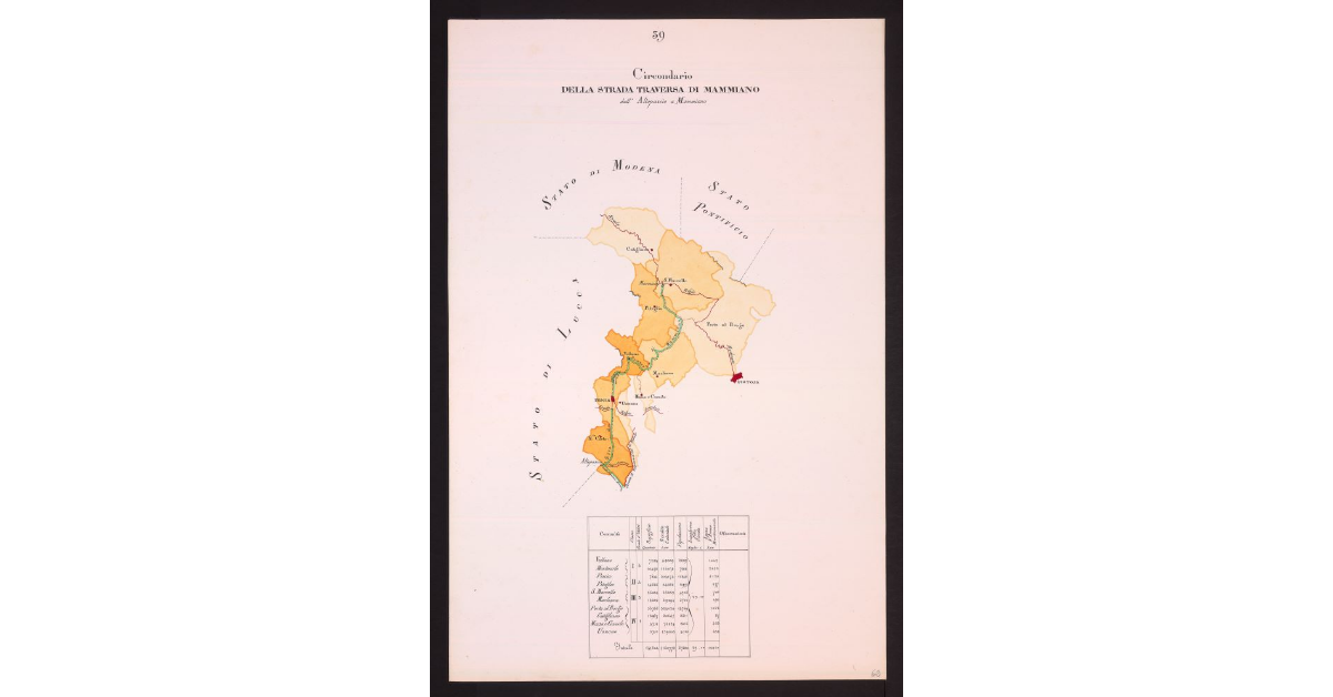 Circondario della Strada Traversa di Mammiano dall'Altopascio a Mammiano