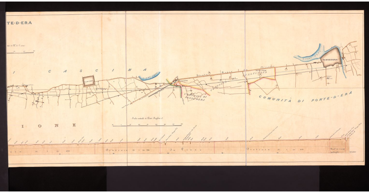 Foglio n° II da Pisa a Pontedera