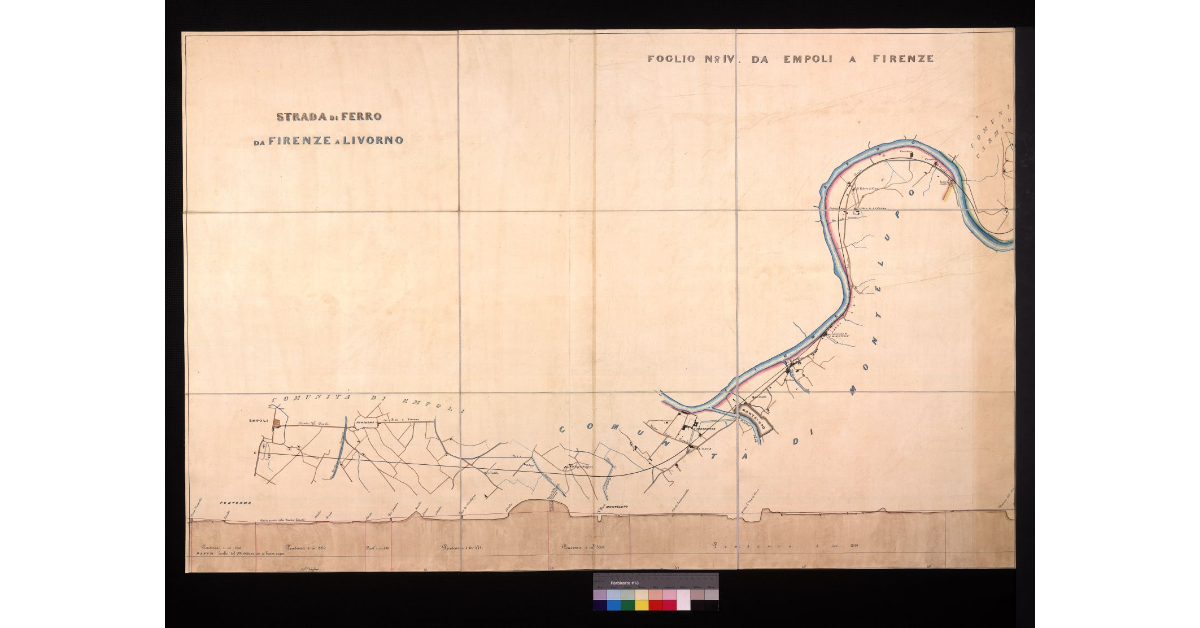 Foglio n° IV da Empoli a Firenze