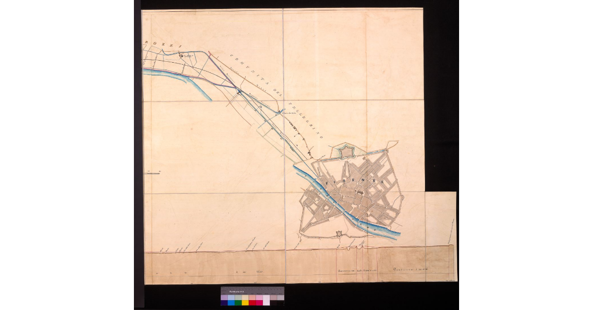 Foglio n° IV da Empoli a Firenze