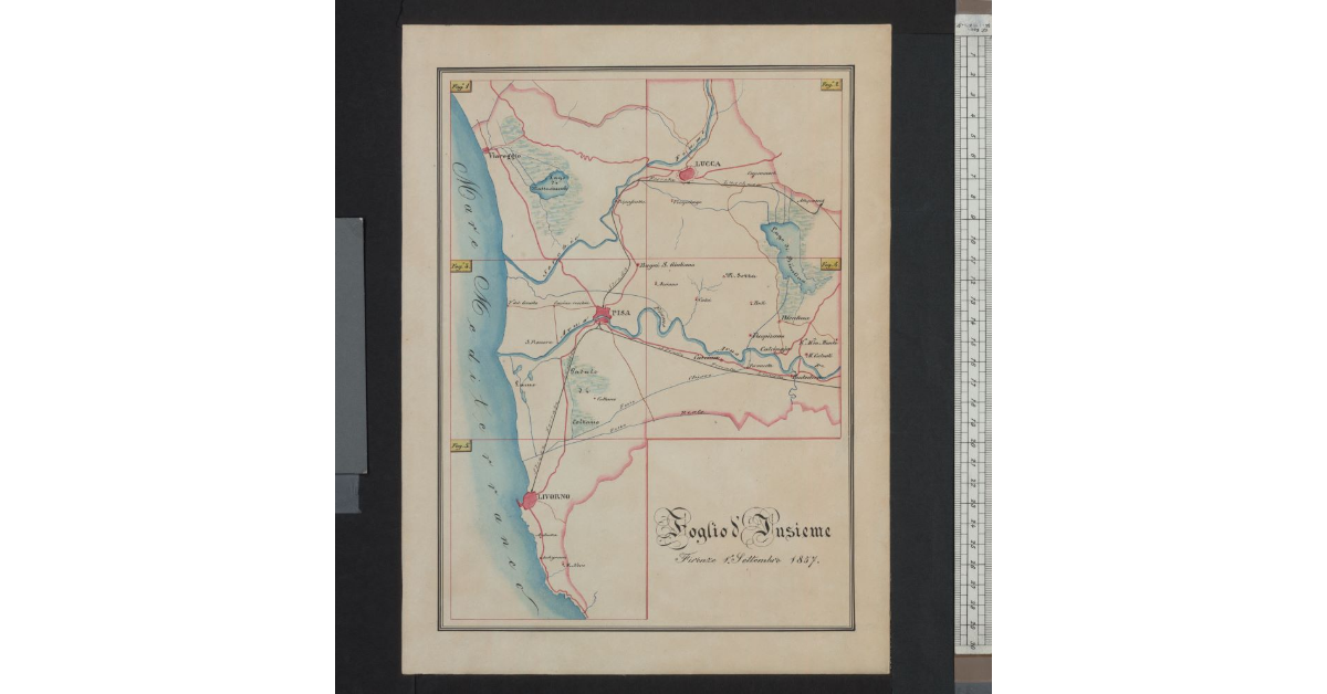 [Carta Topografica della Toscana nord-occidentale]