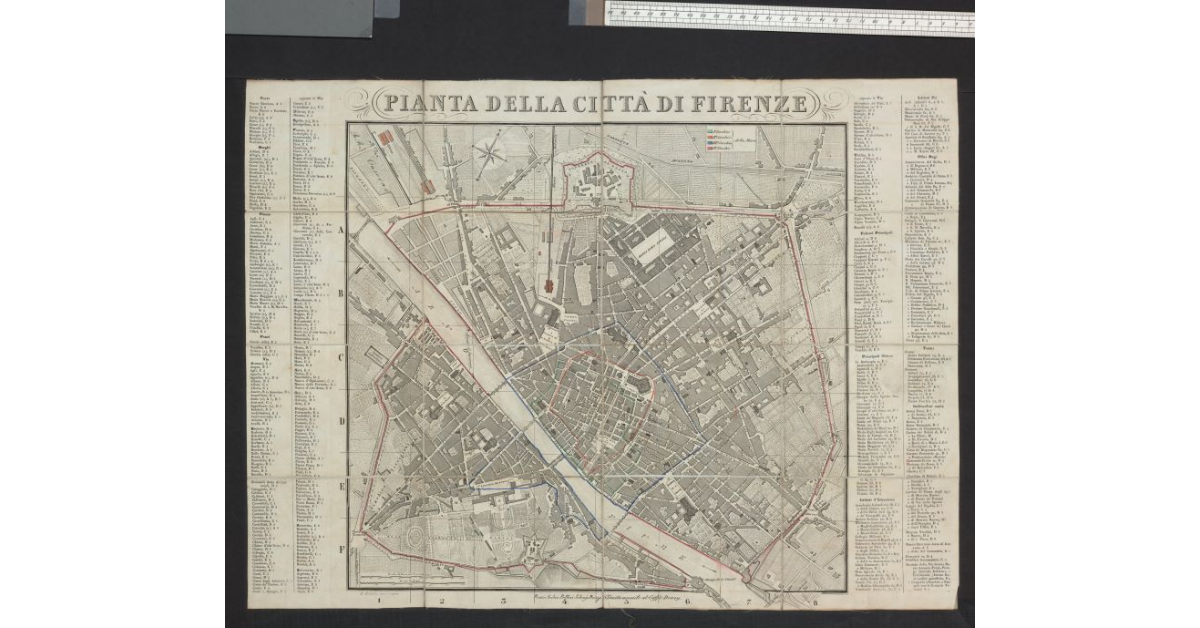 Pianta della città di Firenze