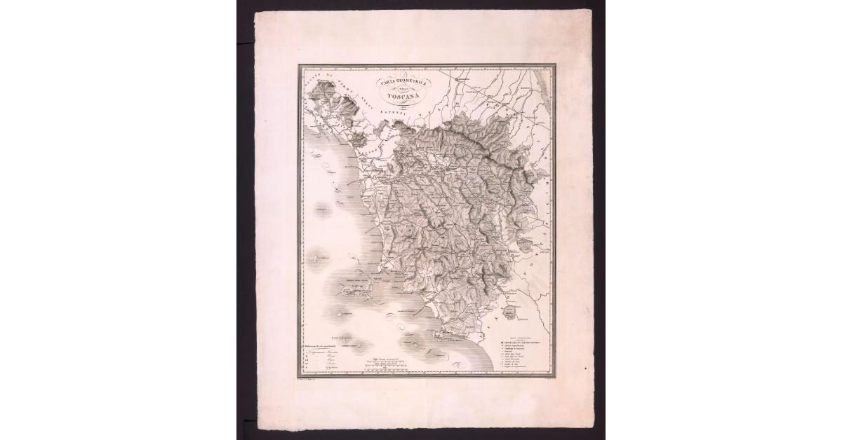 Carta geometrica della Toscana. 1839