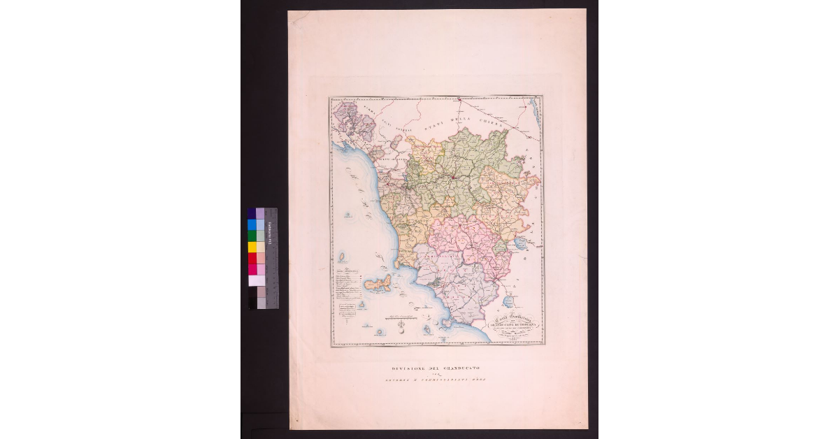 Divisione del granducato [di Toscana] per governi e commissariati regi