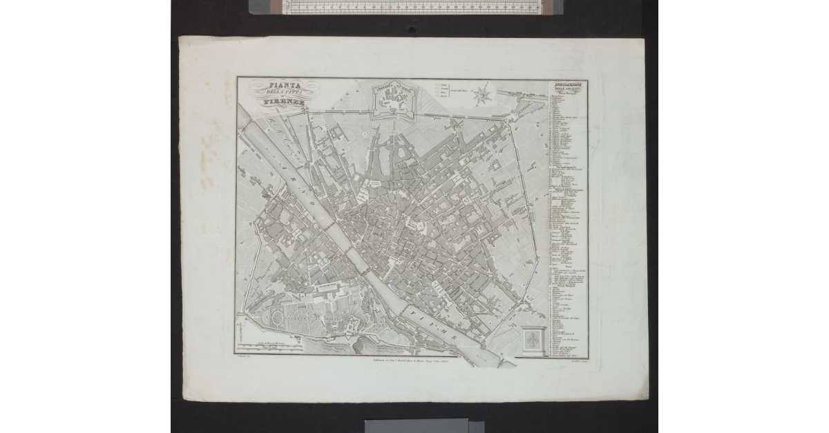 Pianta della città di Firenze