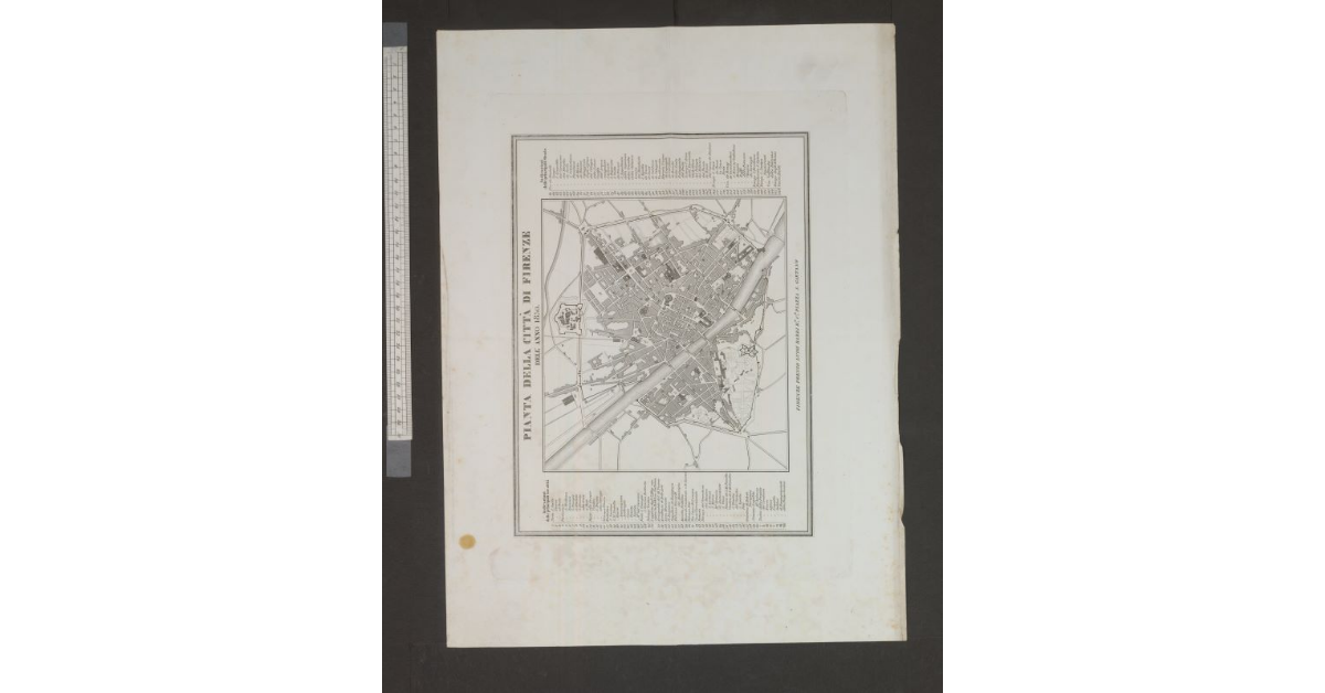 Pianta della città di Firenze dell'anno 1850