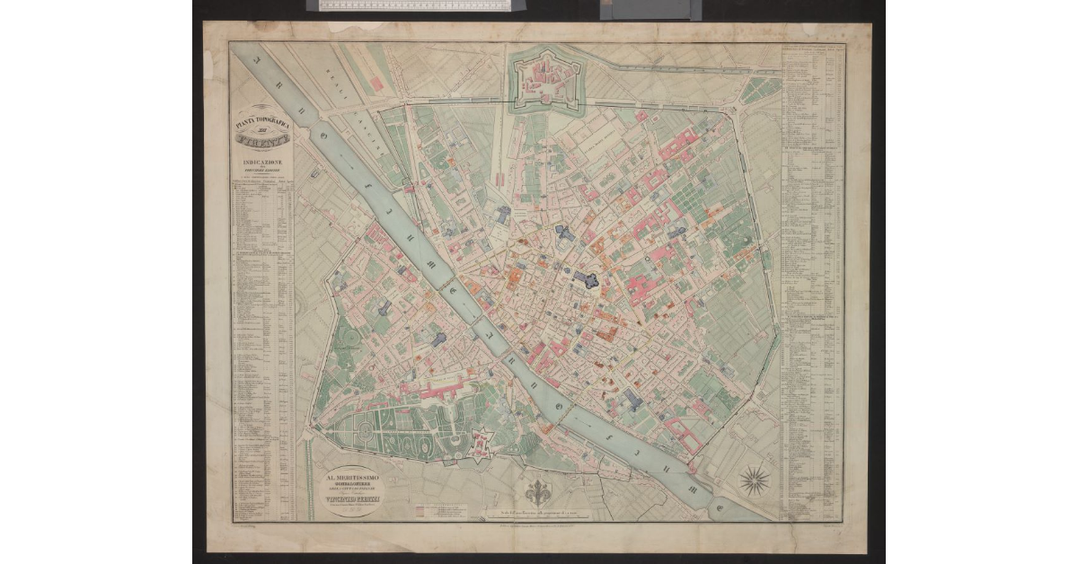Pianta topografica di Firenze