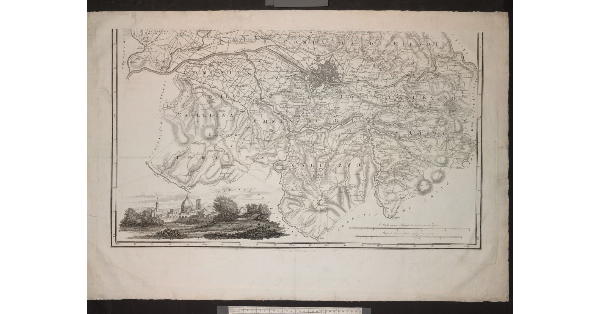 Topografia della città e contorni di Firenze dell'abate Bartolomeo Borghi