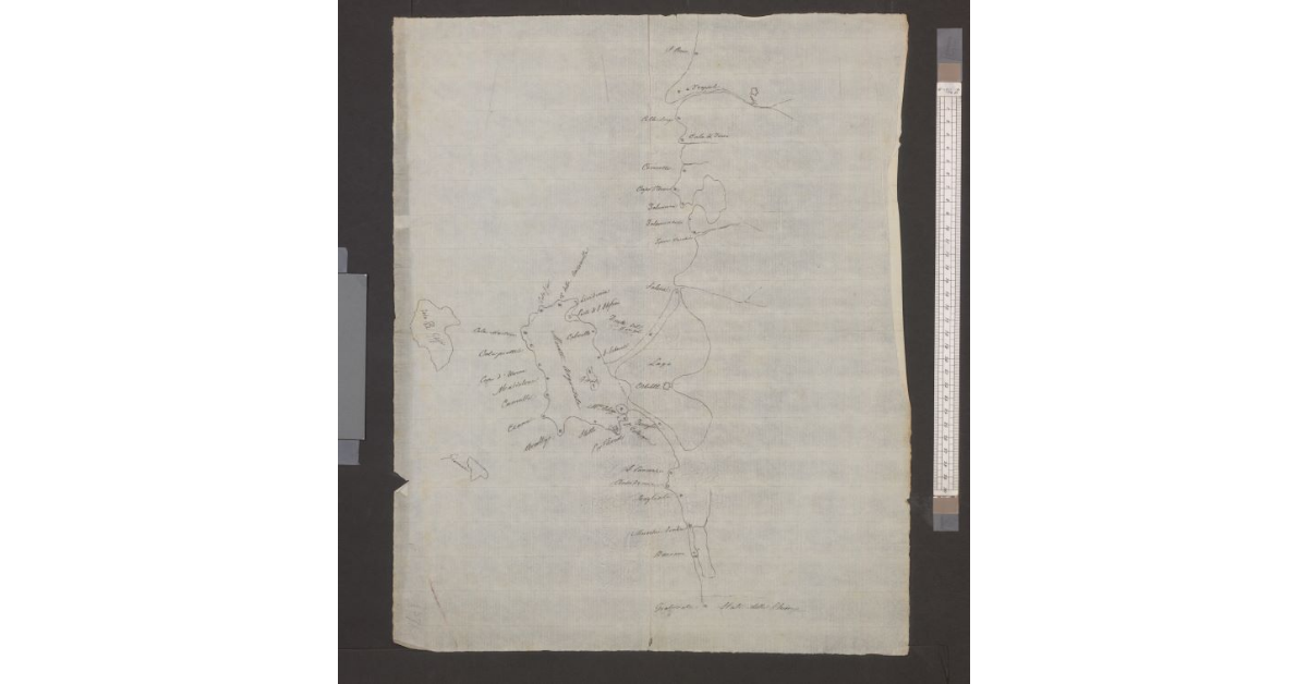 [Litorale fra San Rocco e Graticciaia con il sistema delle fortificazioni]
