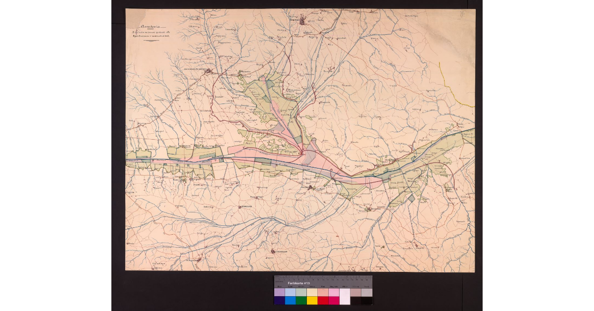 Carta geometrica della Val di Chiana colla indicazione delle opere per la stabile sistemazione delle sue acque […]