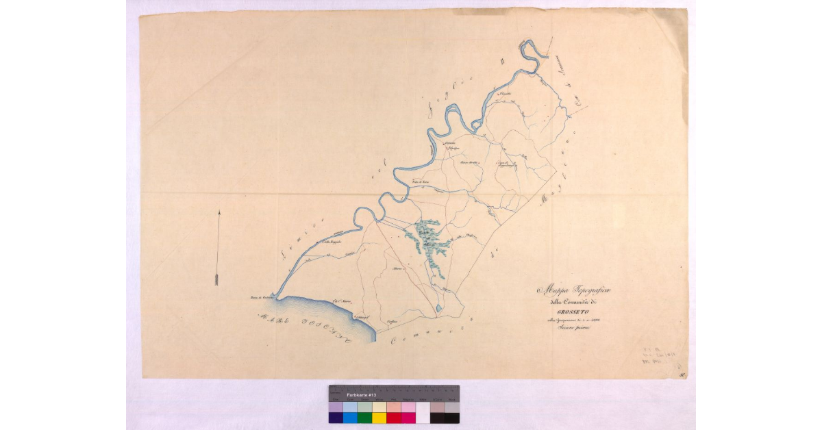 Mappa topografica della comunità di Grosseto nella proporzione di 1:40.000, Sezione Prima