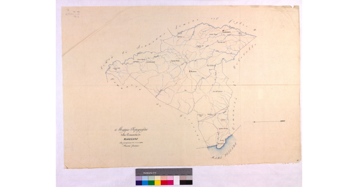 Mappa topografica della comunità di Magliano nella proporzione di 1:40.000, Sezione Prima