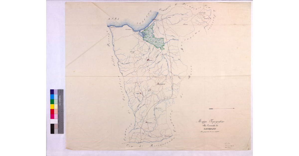 Mappa topografica della comunità di Gavorrano nella proporzione di 1:40.000