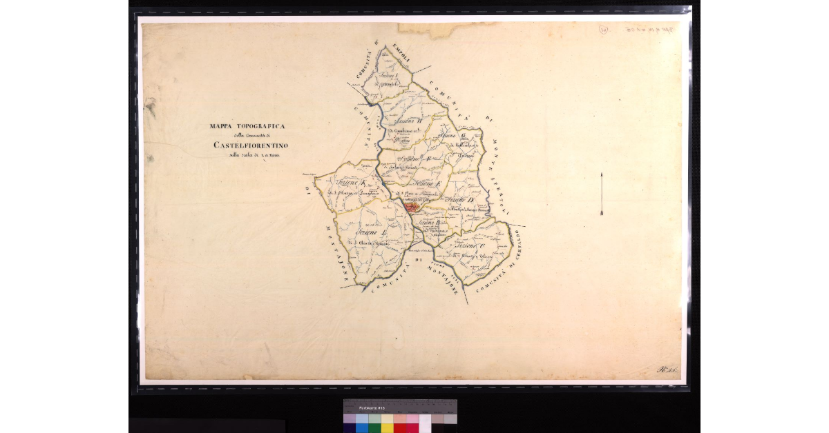 Mappa topografica della comunità di Castelfiorentino