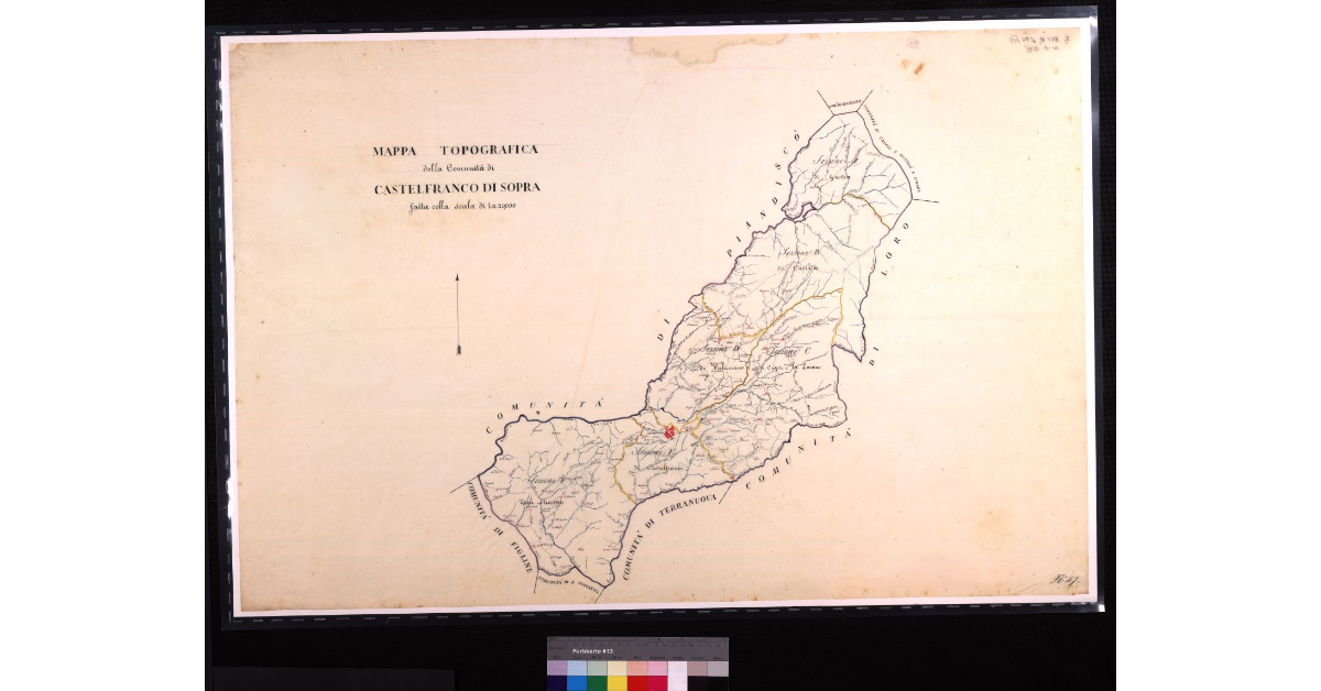 Mappa topografica della comunità di Castelfranco di Sopra