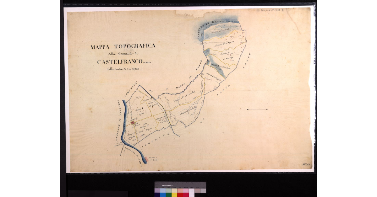 Mappa topografica della comunità di Castelfranco di Sotto