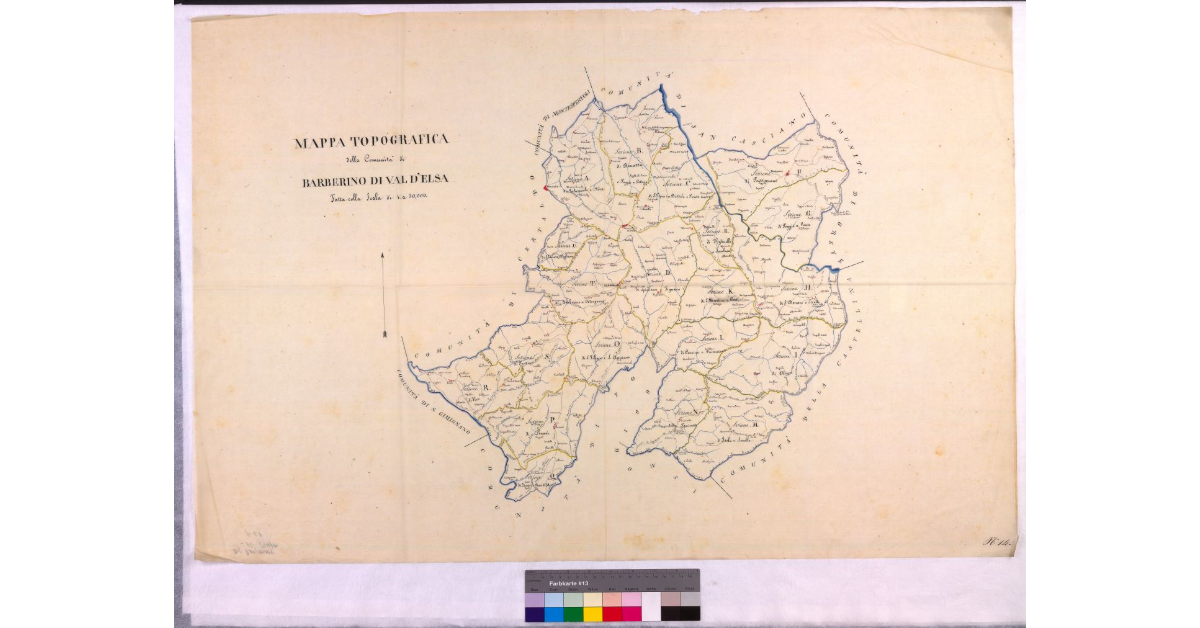 Mappa topografica della comunità di Barberino Valdelsa