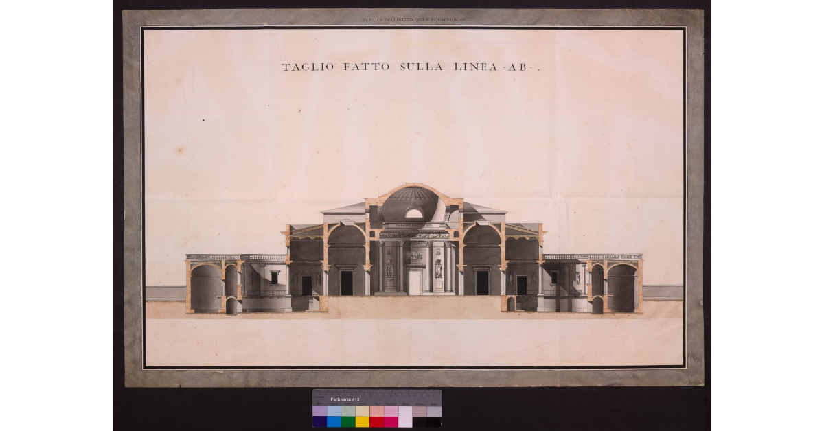 Taglio fatto sulla linea A-B [dei Bagni di Firenze]