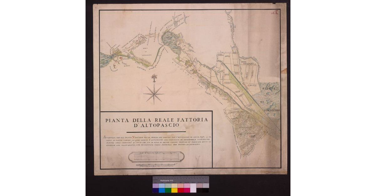 Pianta della Reale Fattoria di Altopascio