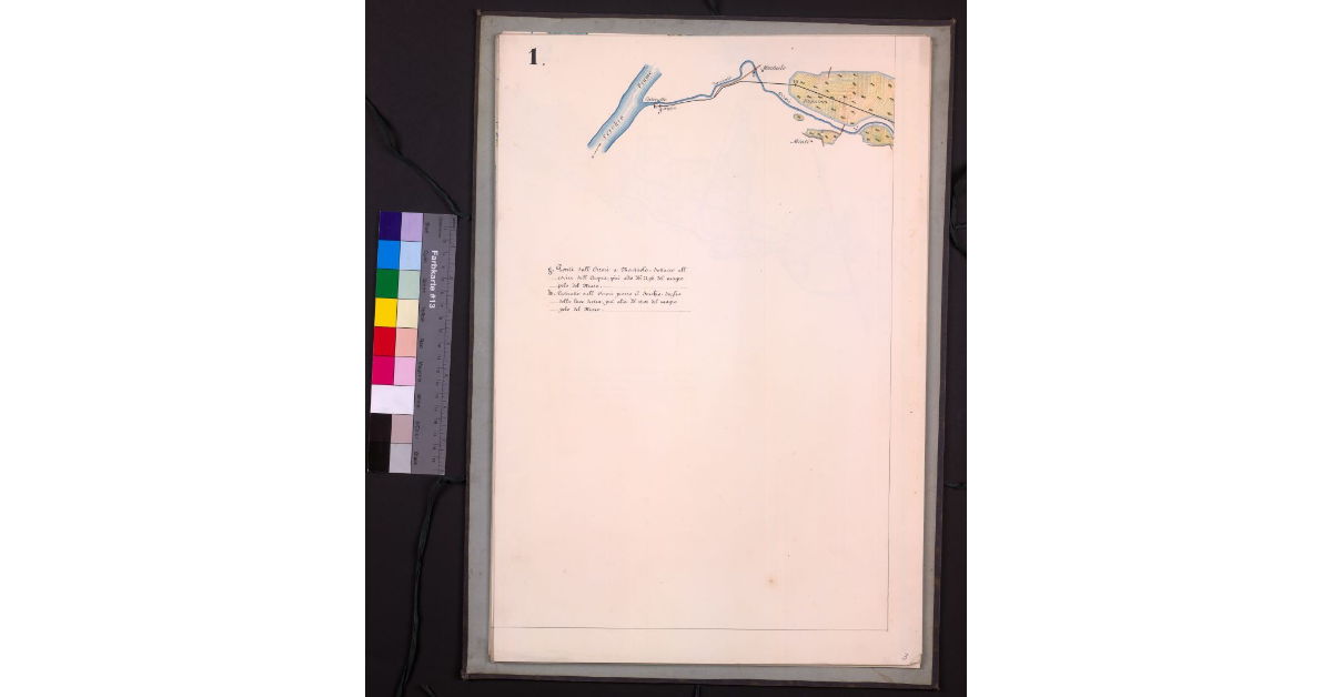 Mappa geometrica del lago di Bientina