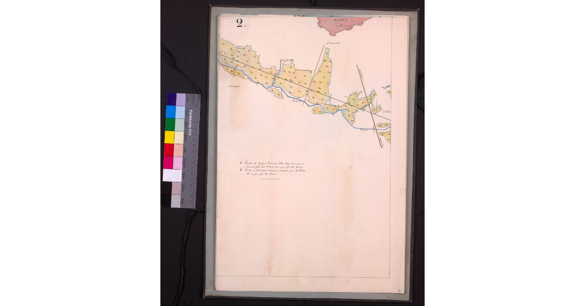 Mappa geometrica del lago di Bientina