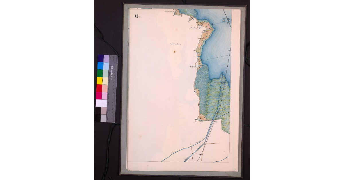 Mappa geometrica del lago di Bientina