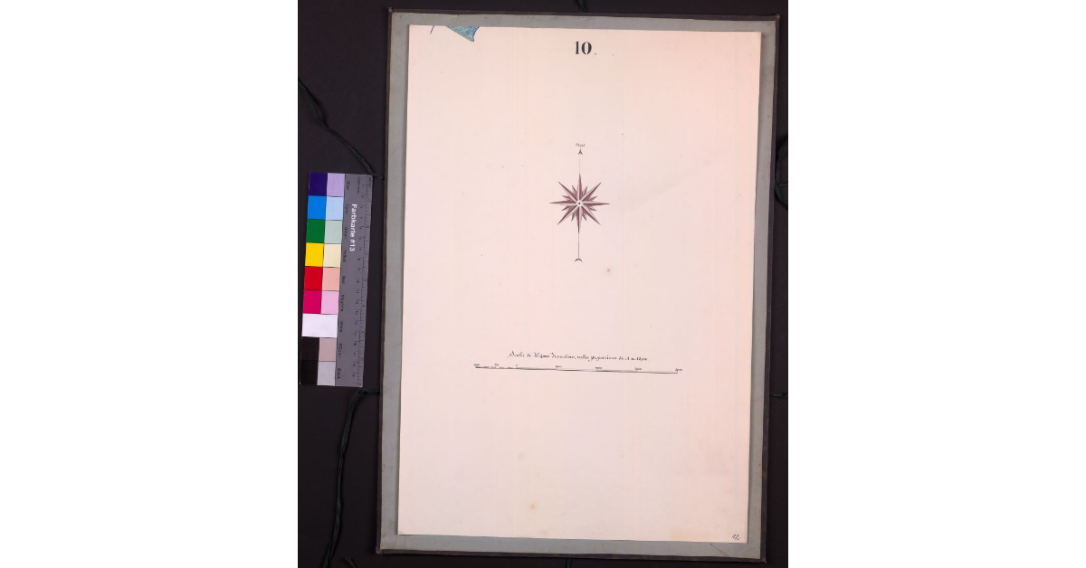 Mappa geometrica del lago di Bientina