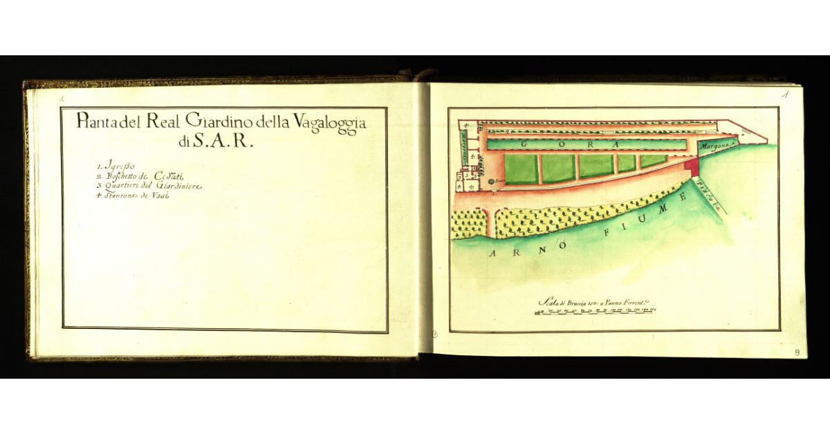 Pianta del Real Giardino della Vagaloggia di S.A.R. [a Firenze]