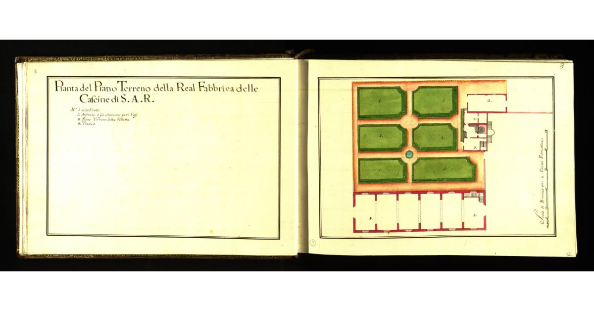 Pianta del piano terreno della Real Fabbrica delle Cascine di S.A.R. [a Firenze]