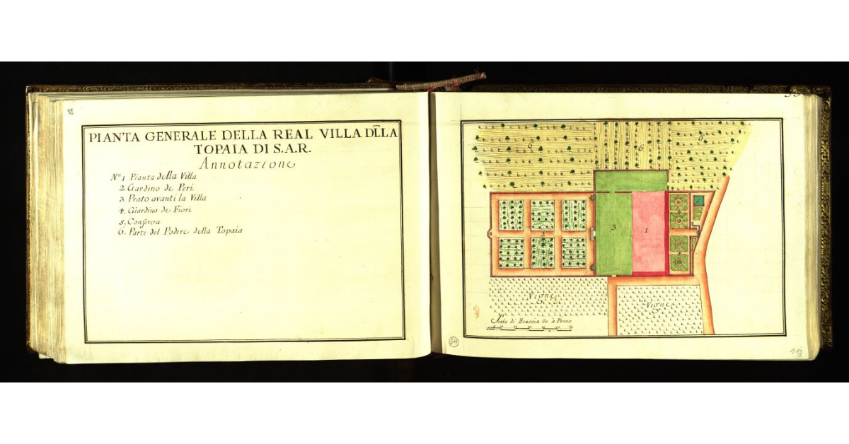 Pianta generale della Real Villa della Topaia di S.A.R. [a Firenze]