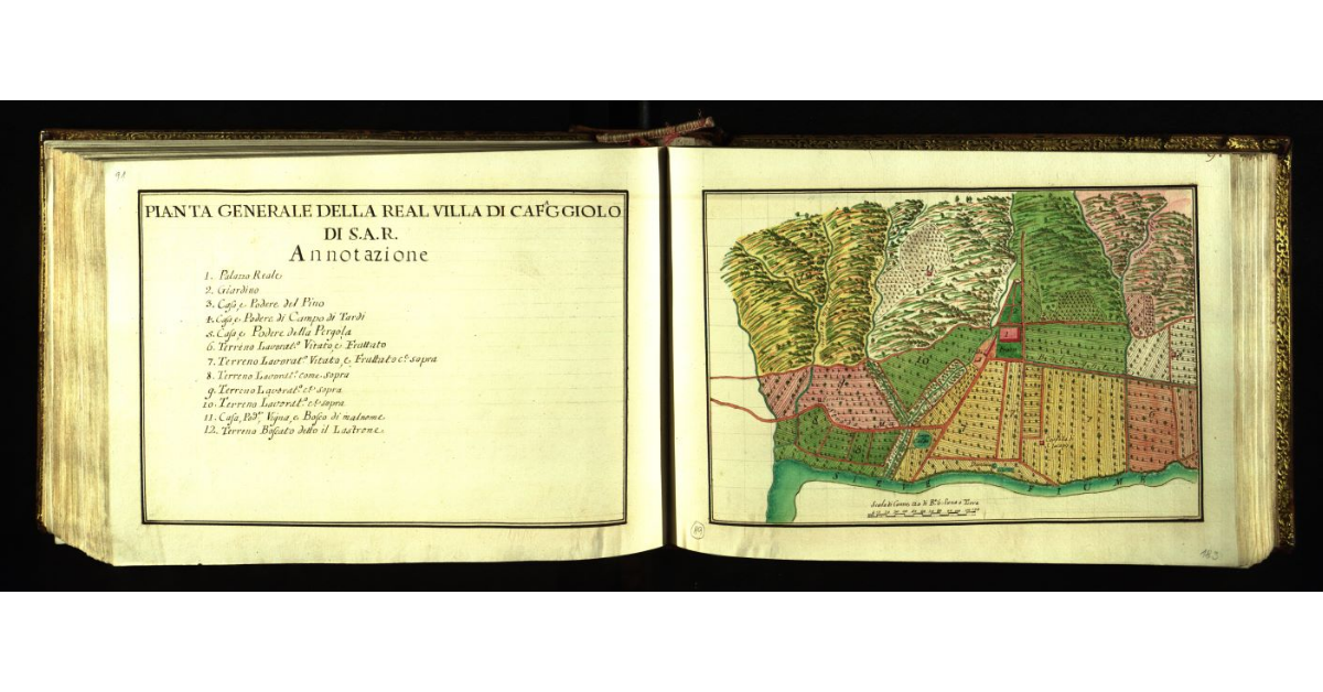 Pianta generale della Real Villa di Cafaggiolo di S.A.R