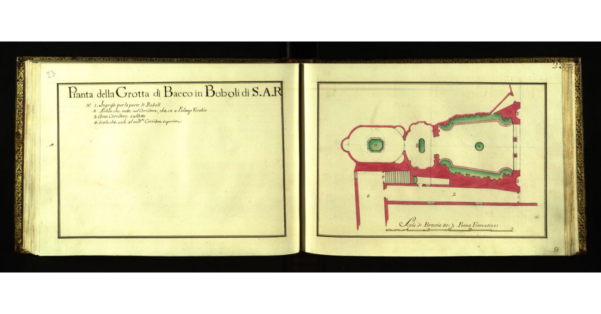 Pianta della grotta di Bacco in Boboli di S.A.R. [a Firenze]