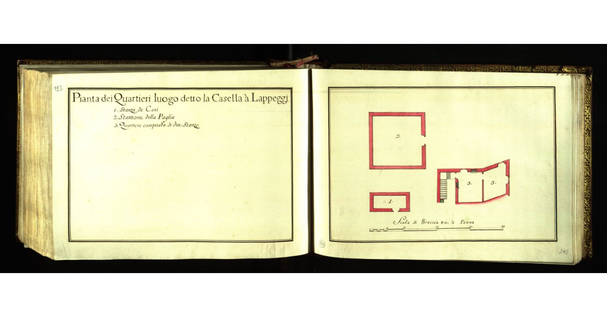 Pianta dei quartieri luogo detto la Casella a Lappeggi